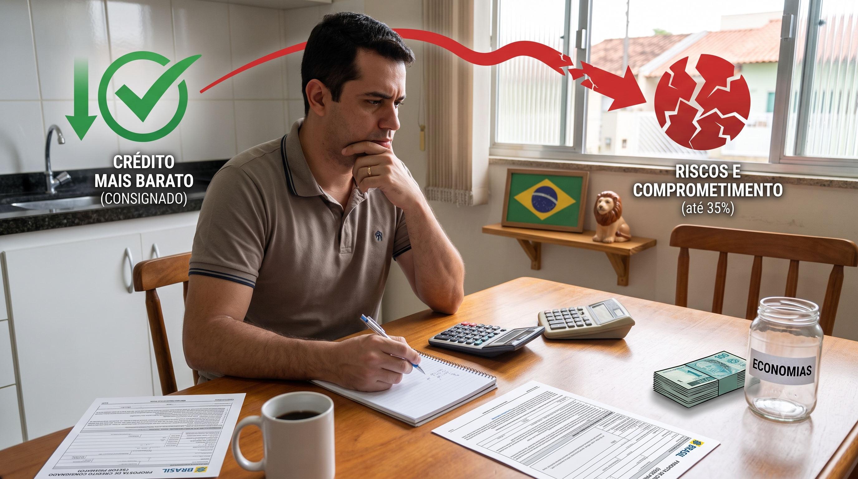 Comparação de taxas de juros entre consignado privado e outras modalidades de crédito
