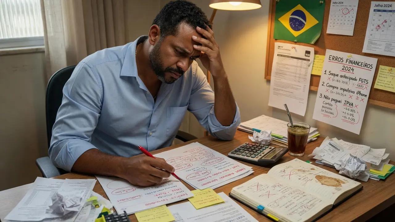 Pessoa refletindo sobre escolhas financeiras que atrasam a vida