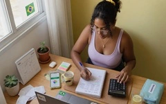 Como montar um orçamento mensal realista sem viver no aperto o tempo todo