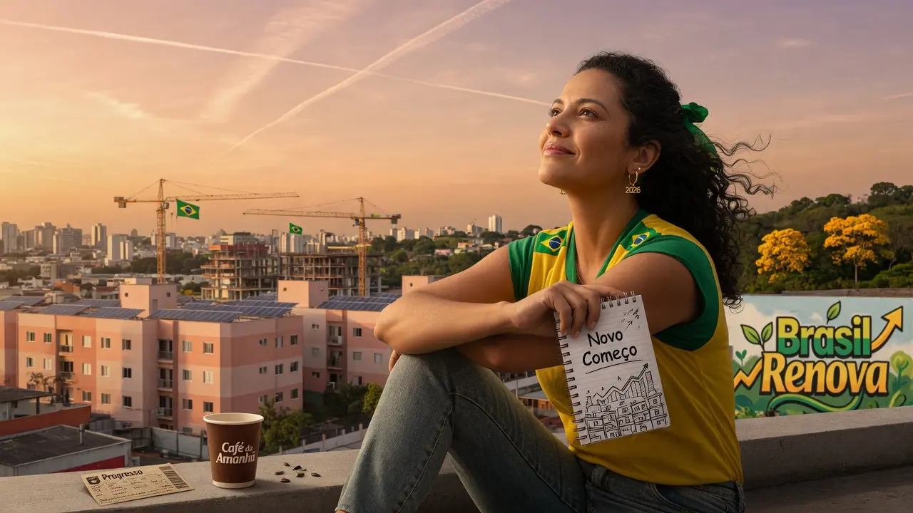 Pessoa confiante diante de um novo começo financeiro