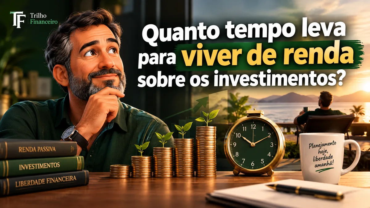 Quanto tempo leva para viver de renda: simulação completa para 2026